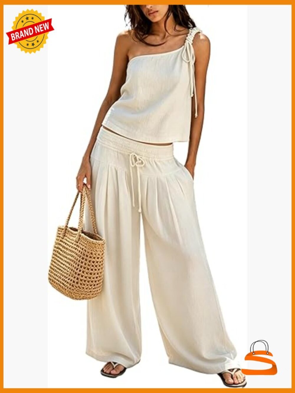 2 Piece Sets Women Summer Vacation Lounge Wide Leg Pant Suits
